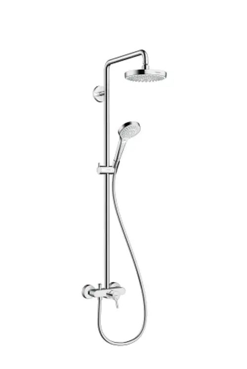 hansgrohe Croma Select S Showerpipe 180 2jet mit Einhebelmischer Weiß/Chrom, 27255400, Artikel in Kategorie